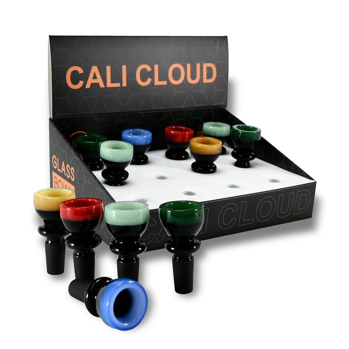 14mm Top Color Round Design Bowls (12 Pcs / $5.00ea.)