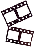 2 Large Film Strips Fused Applique