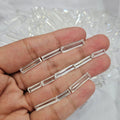 20 Pcs Of Clear Quartz Oblong baguettes | 12-24mm | - The LabradoriteKing