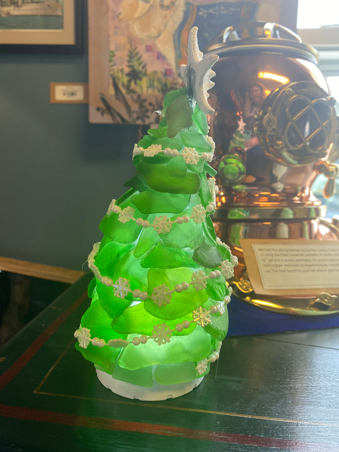 Coca Cola Glass Christmas Trees - Annapolis Maritime Antiques