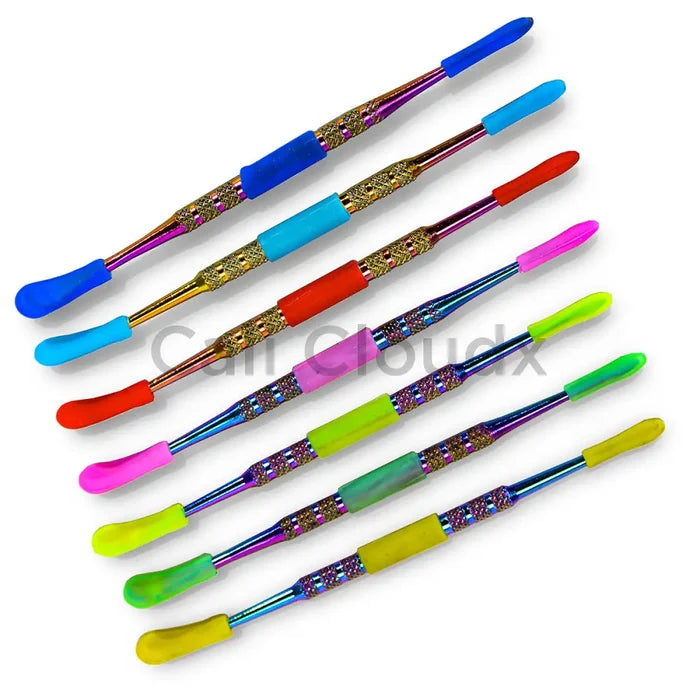 5 Metal Dabber Silver W Silicone Cover-50 Count