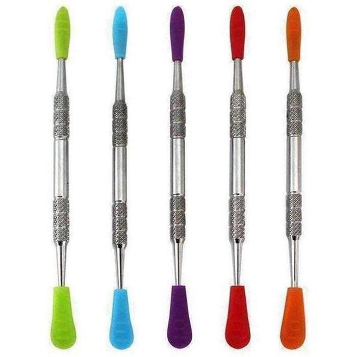 5" Metal Dabber Silver w Silicone Cover ( 50 Pcs /$0.60 ea)