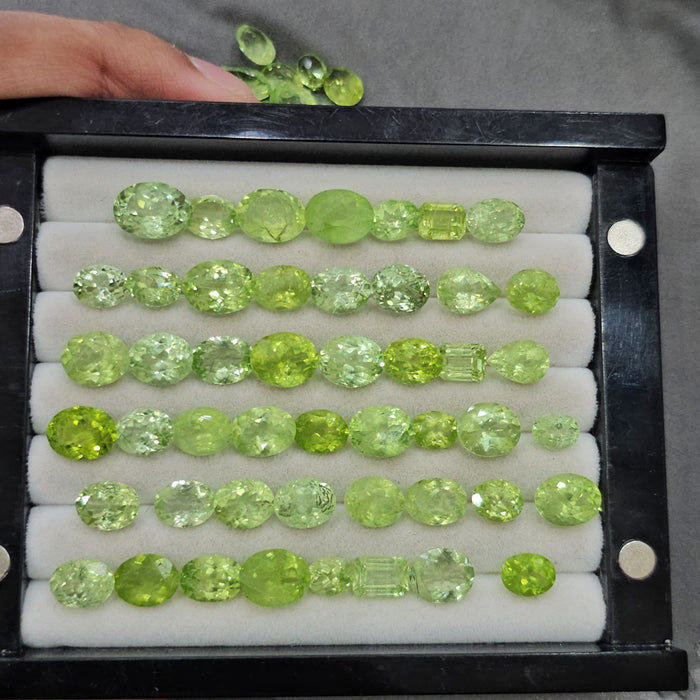 5 Pc Lime Green Peridot gemstone | 7-10mm - The LabradoriteKing
