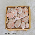 500 Gram box of Sunstones  Cabochons | 40-50 Pcs - The LabradoriteKing