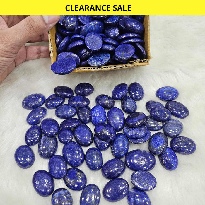 500 Gram of Deep Blue Lapis Lazuli Cabochons | 1-2" Inches| 60-70Pcs - The LabradoriteKing