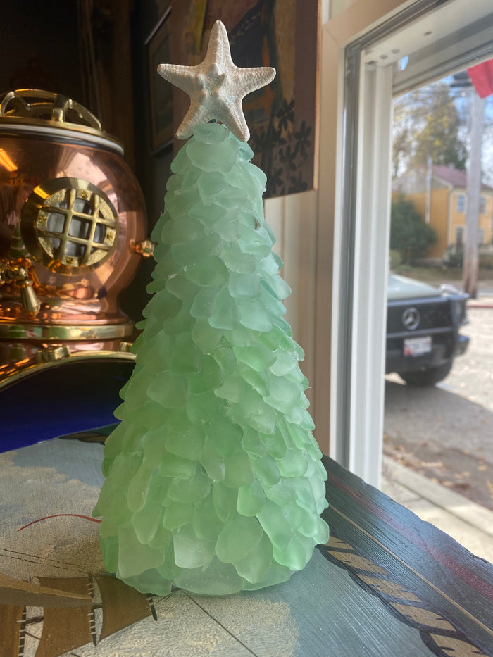 Coca Cola Glass Christmas Trees - Annapolis Maritime Antiques