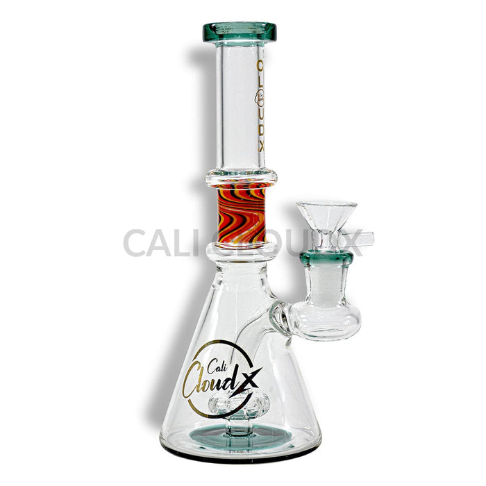 7 Inline Color Zigzag Join Water Pipe By Cali Cloudx