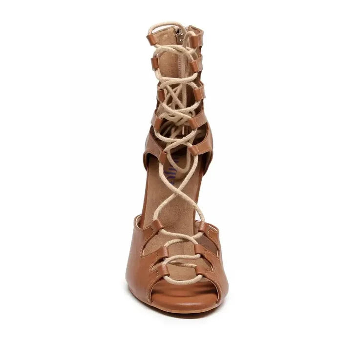 Amalia adjustable lace-up open-toe womens Latin dance shoes