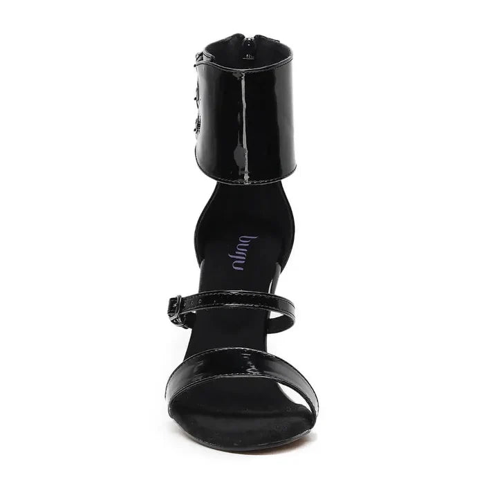 Amante  black vegan materials Latin dance shoes