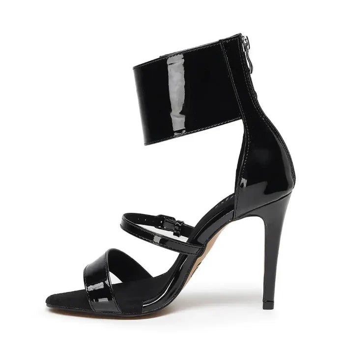 Amante  black vegan materials Latin dance shoes