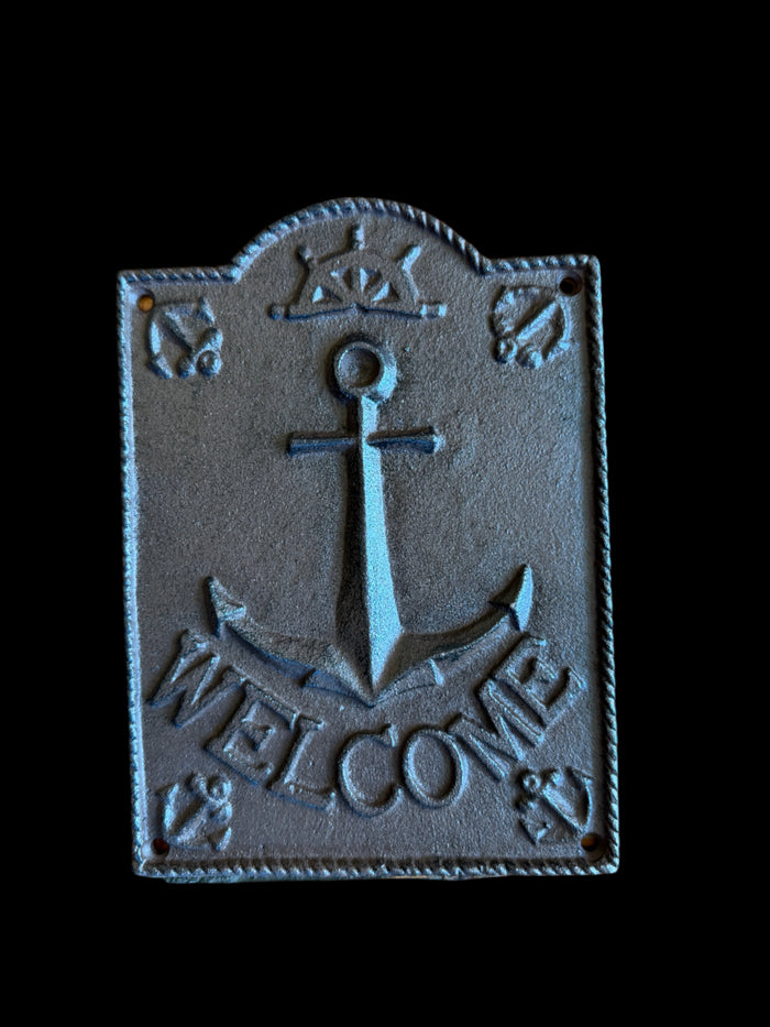 Anchor Welcome Sign - Annapolis Maritime Antiques