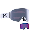 Anon M4 Cylindrical MFI Low Bridge Fit Goggles White/Perceive Sunny Onyx + Perceive Variable Violet - Comor - Go Play Outside