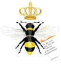 AW1054W QUEEN BEE WITH GLITTER