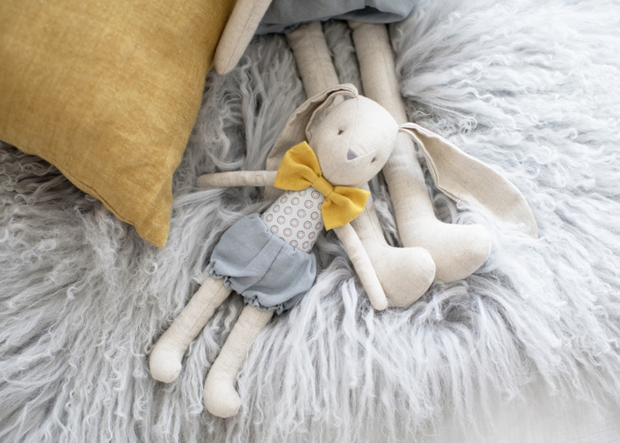Baby Boy Bunny Grey Butterscotch
