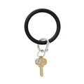 Back in Black Silicone Big O Key Ring
