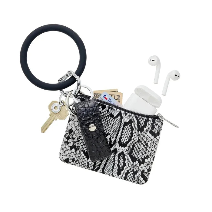 Back in Black Silicone Big O Key Ring