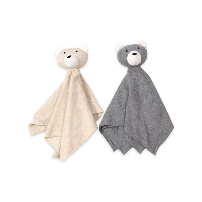 Bear - Organic Baby Lovey Security Blanket Cuddle Cloth (2 Colors)