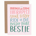 Bestie Friendship Greeting Card - Posh West Boutique