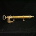 Wooden handle Wilcox Crittenden 27" bilge pump with brass mounts.