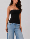Black Strapless Top