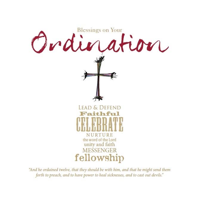 "Blessings on Your Ordination" Greeting Card