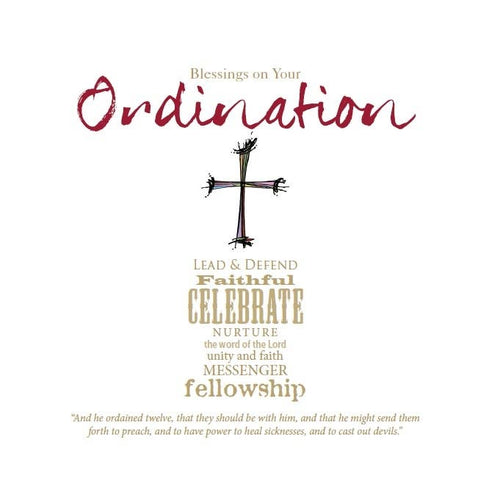 "Blessings on Your Ordination" Greeting Card