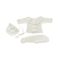 Briggita Luxe White 3-piece Knitted Set