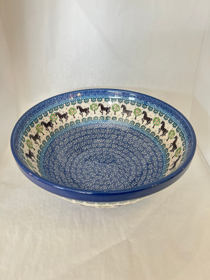 Brown Horse Nesting Bowl 11"