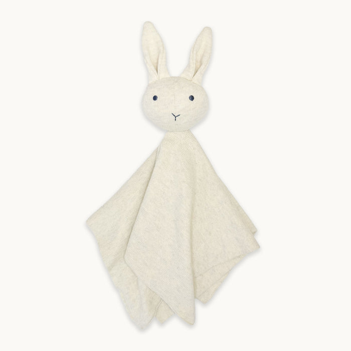 Natural Heather Bunny - Organic Baby Lovey Security Blanket Cuddle Cloth