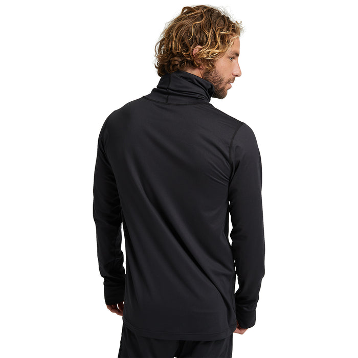 Burton Men's Midweight Base Layer Long Neck Shirt True Black