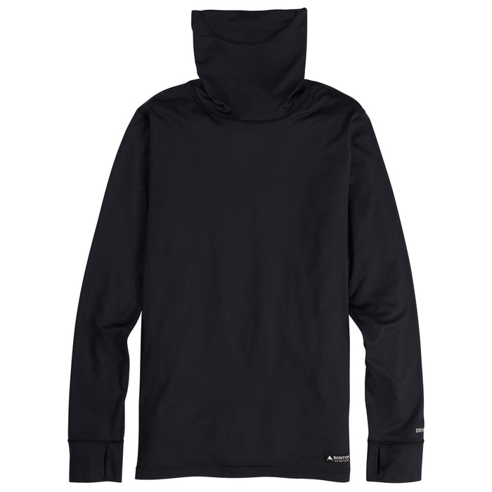 Burton Men's Midweight Base Layer Long Neck Shirt True Black