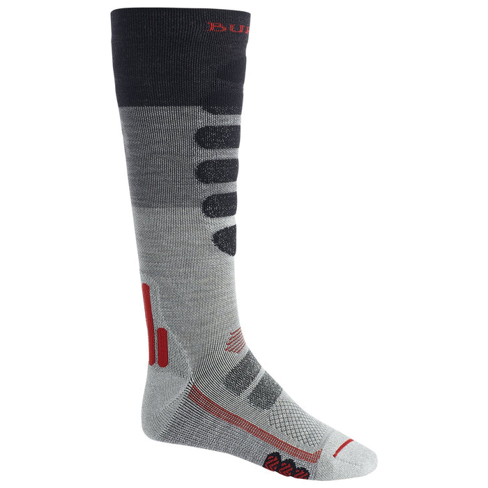 Burton Men's Performance + Lightweight Compression Sock Gray Heather Block - Comor - Go Play Outside