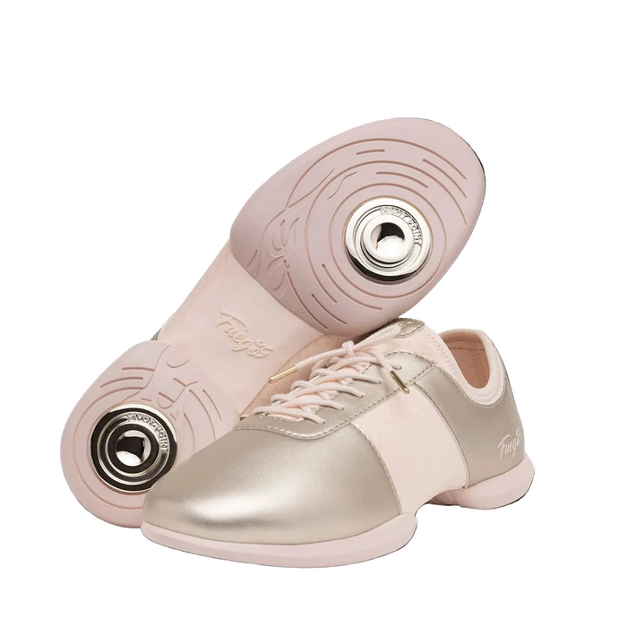 Champagne split-sole Fuego shoes