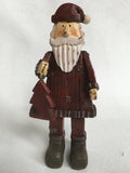 Christmas Rustic Santa, Snowman with Sled or Metal Arms