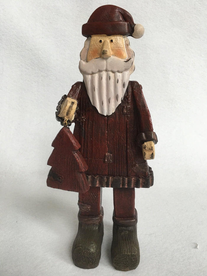 Christmas Rustic Santa, Snowman with Sled or Metal Arms