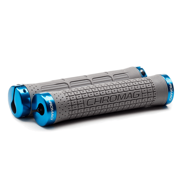 Chromag Clutch Grips Grey/Blue - Comor - Go Play Outside
