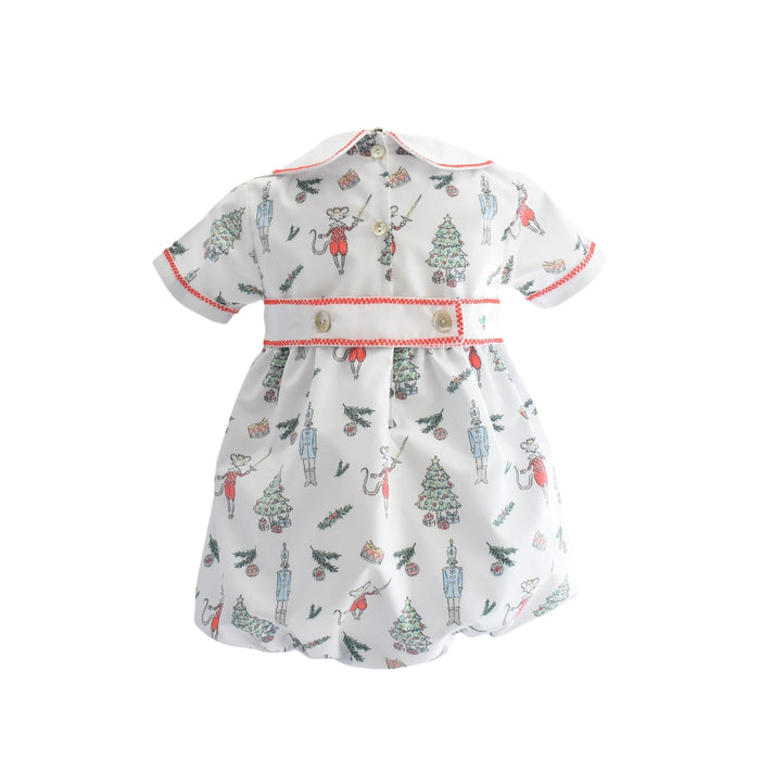 Clara Nutcracker Handsmocked Boy Romper