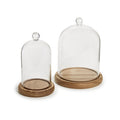 Cloche with Wooden Base
