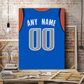 Dallas Jersey Custom Canvas Print Wall Art for Boy Girl Men Women Basketball Personalized Canvas Art