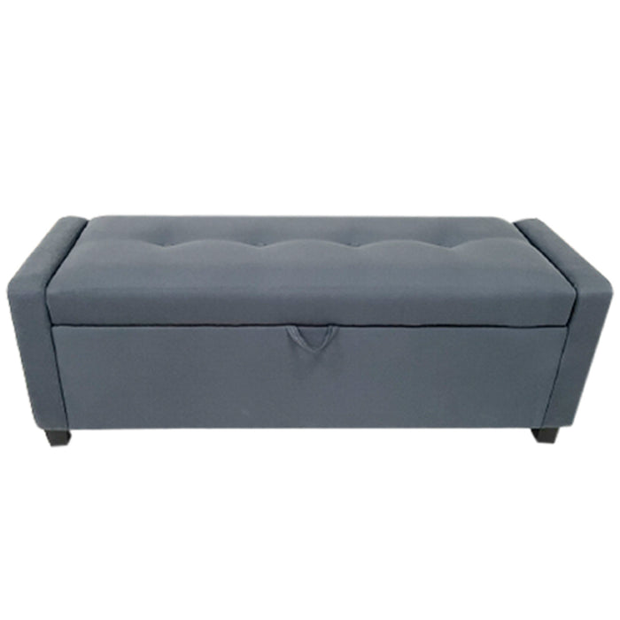 David Bed Bench in gray, front view
