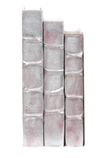 Decorative Book - Silver Leaf with Pink Overlay
