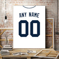 Detroit Jersey Custom Canvas Print Wall Art for Boy Girl Men Women Baseball Personalized Canvas Art
