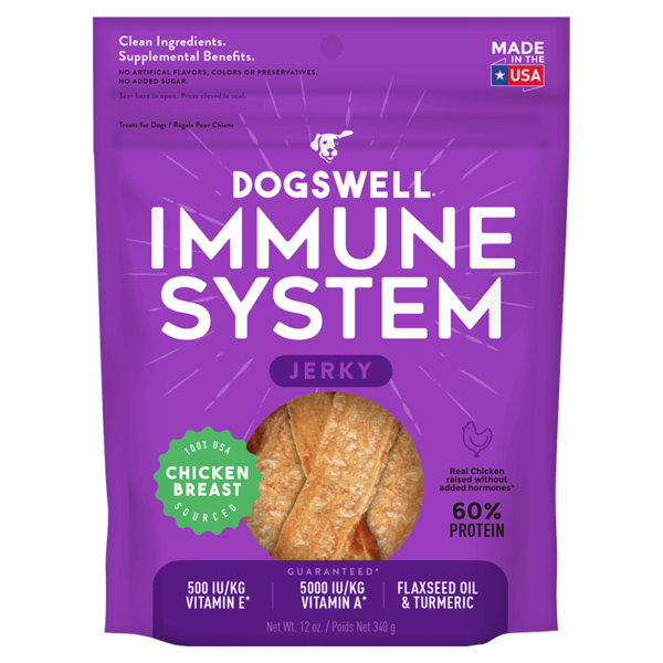 Dogswell Immune System Jerky Treats, Chicken Breast