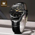 Elegant leather timepiece by MANDOTOS featuring a classic watch with a leather strap and a sleek dial.