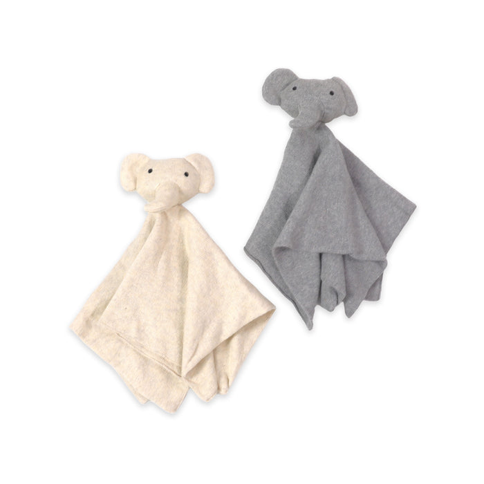 Elephant - Organic Baby Lovey Security Blanket Cuddle Cloth (2 Colors)