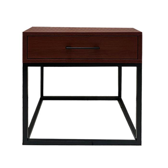Ellie Side Table with 1 Drawer, side view
