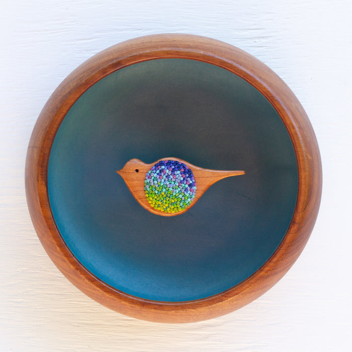 Embroidered Songbird | Dreamy Blue