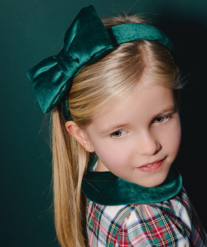 Emerald Green Velvet Headband