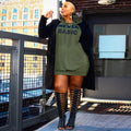 Plus size women's hooded hoodie by Ancient Energy, featuring a comfortable, big blouse-style design for plus size female fashion.