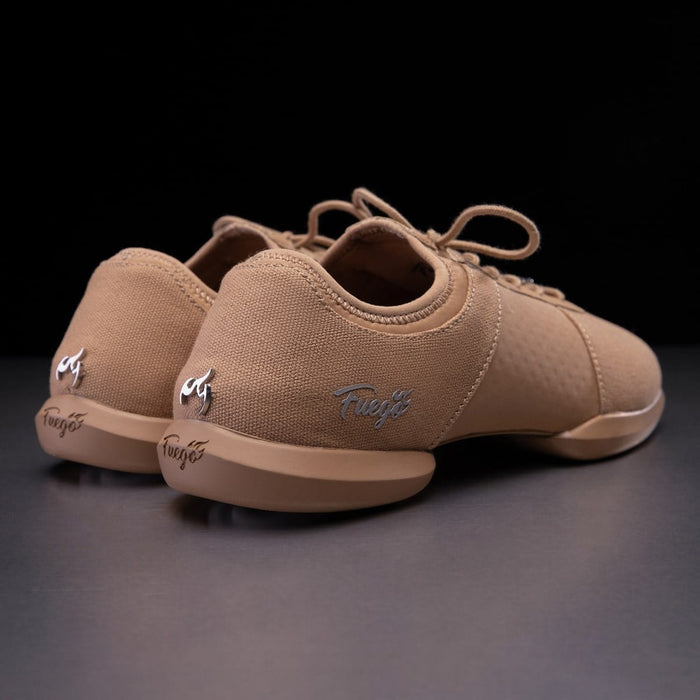 Fuego Dance Shoes - Split-Sole Latte